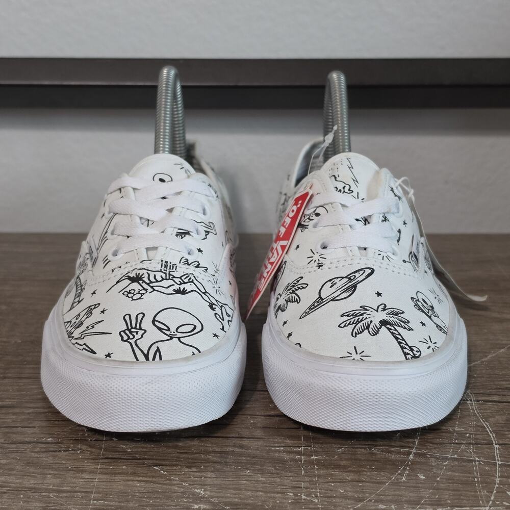 Vans Authentic Unidentified U-Paint Women's Skate Shoes Sneakers Size 7 White - Picture 2 of 11